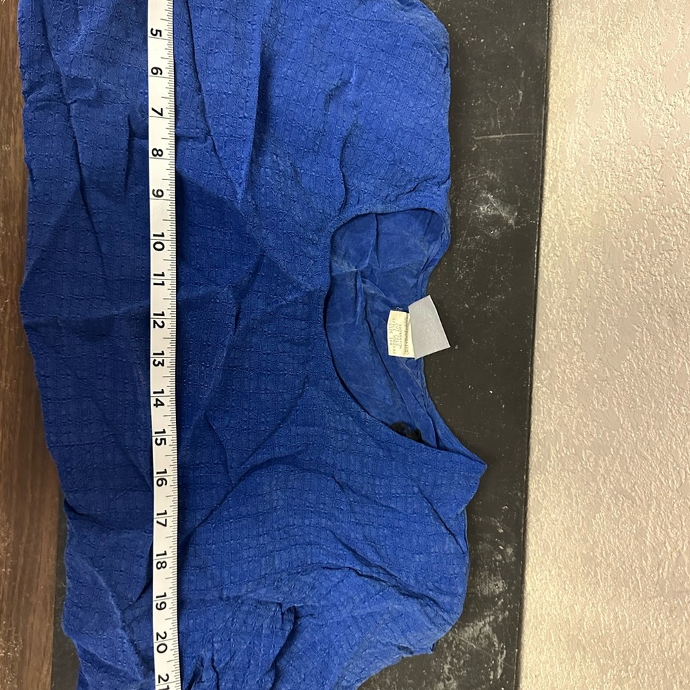 Rabbit Rabbit Rabbit Royal Blue Textured Short Sleeve Top - Picture 7 of 7
